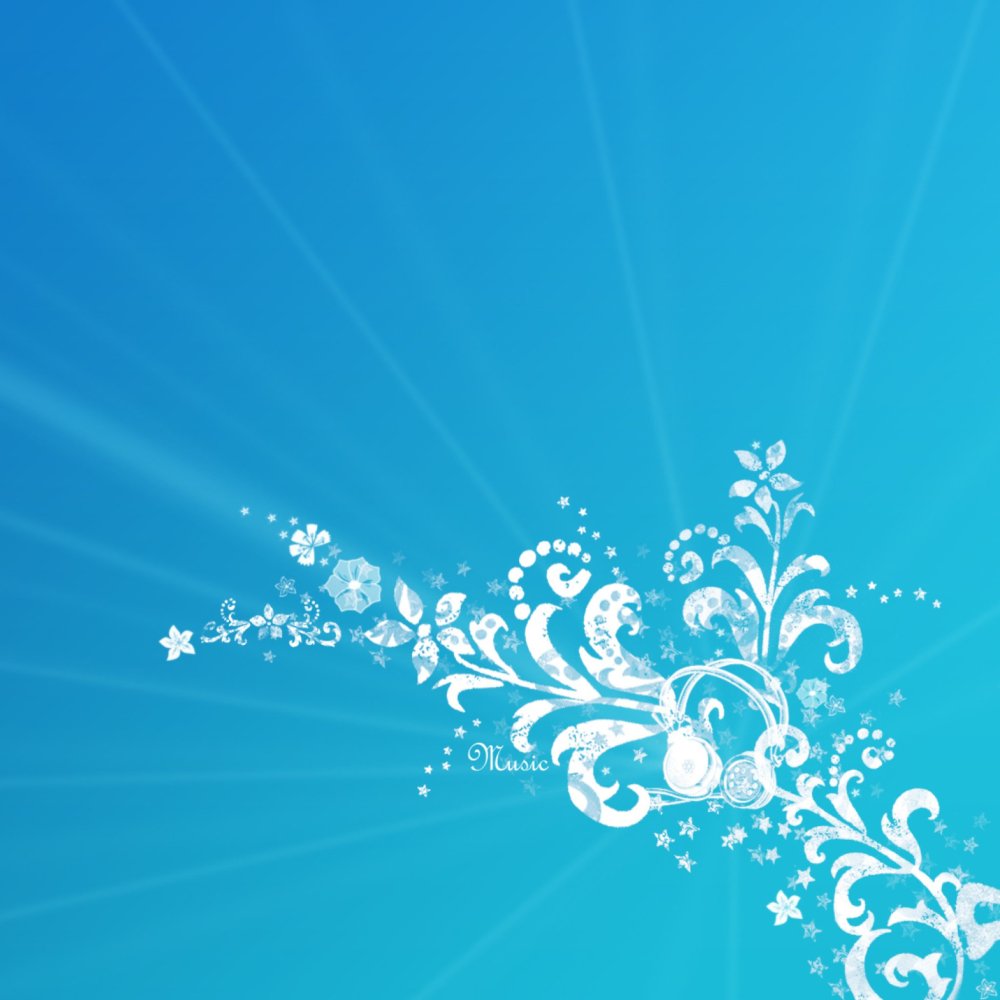 Узоры на голубом фоне