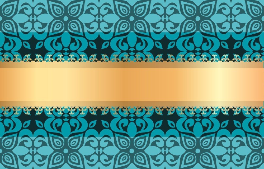 Бирюзовые вензеля