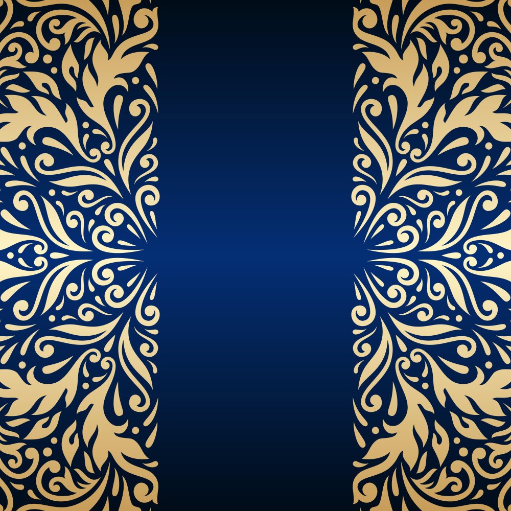 Голубой фон с орнаментом