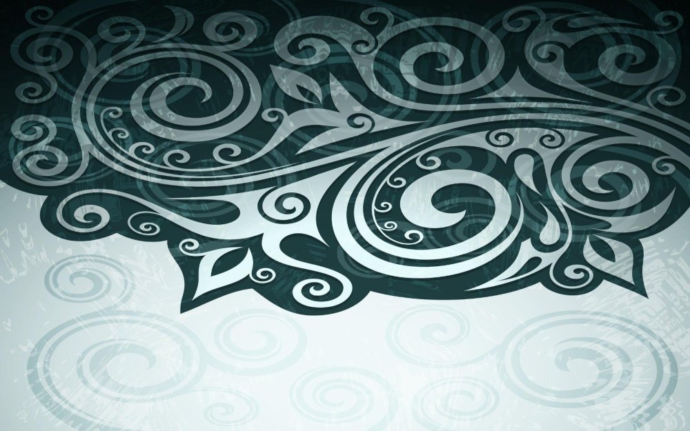 Узоры на голубом фоне