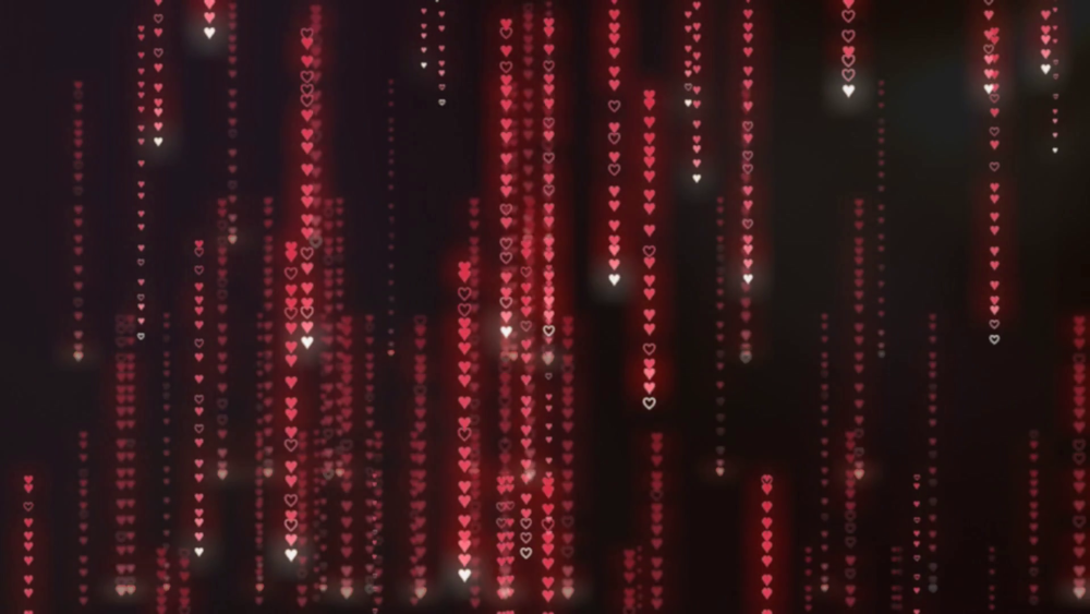 Матрица фон красный