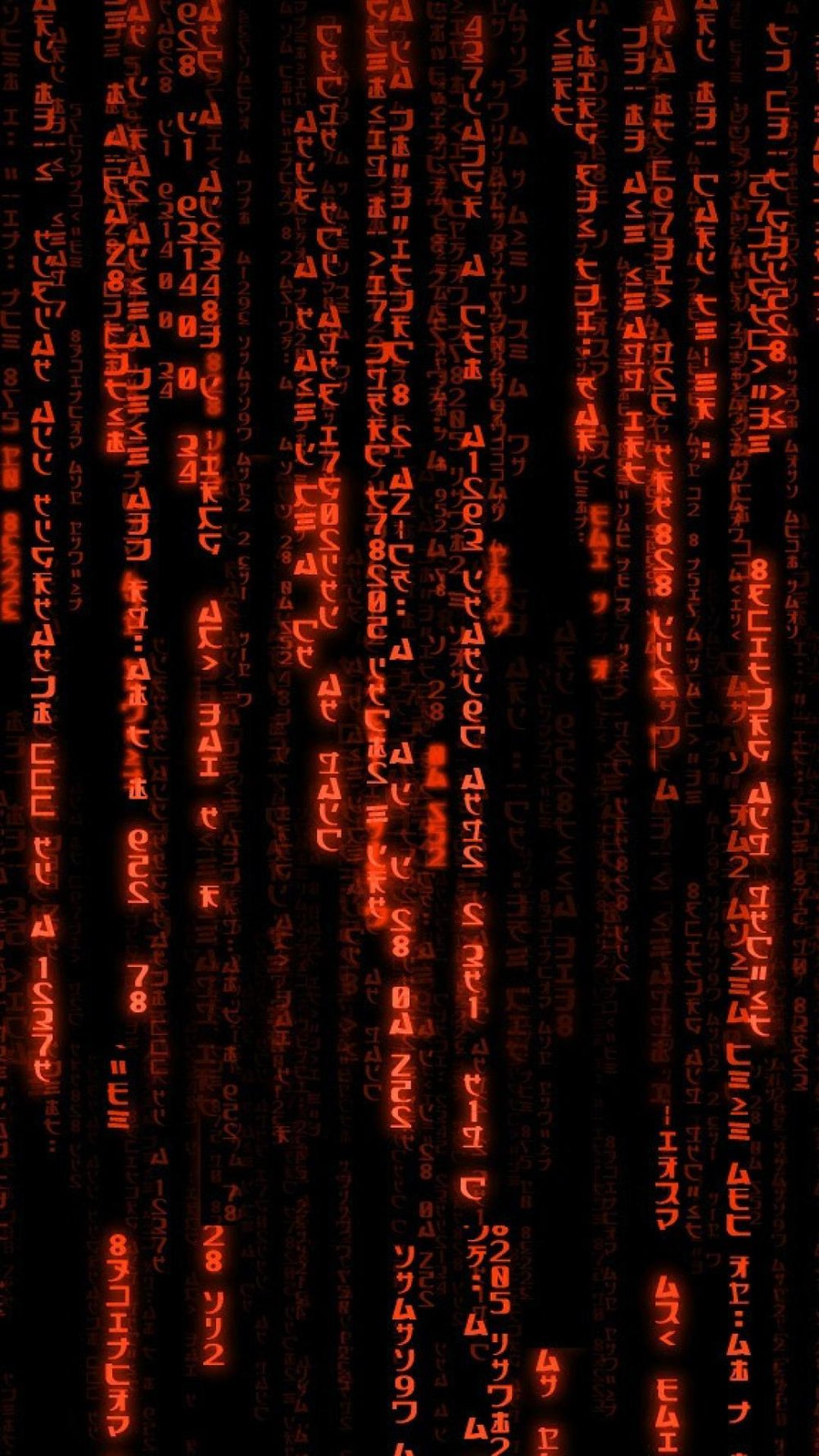 Матрица код красный