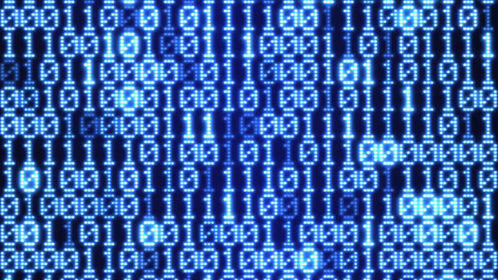 Матрица 101011010010101001010 синяя