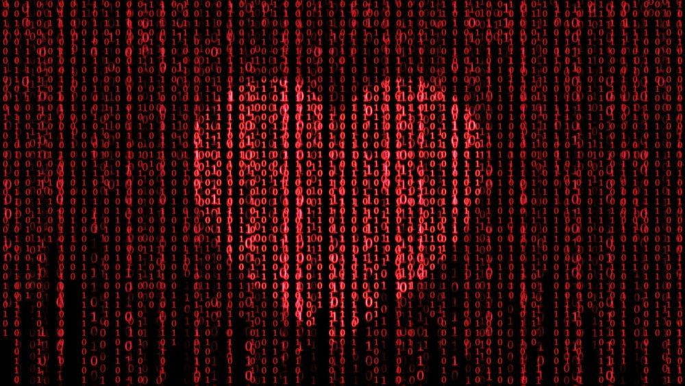 Фон матрица сердечки