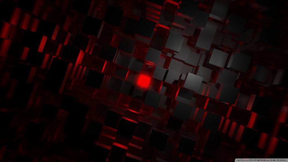 Красный пиксель на черном фоне