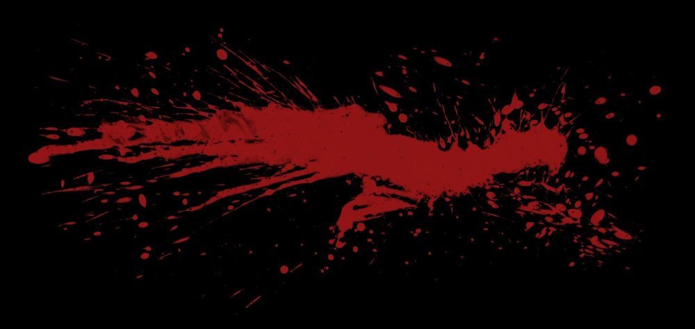 Красный череп на черном фоне