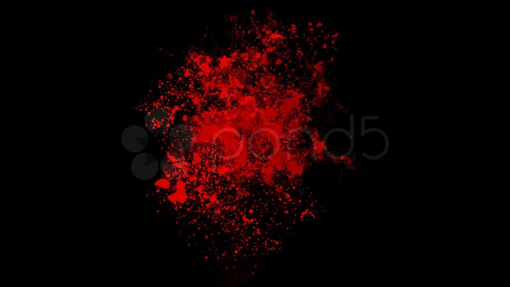 Красные пятна на черном фоне