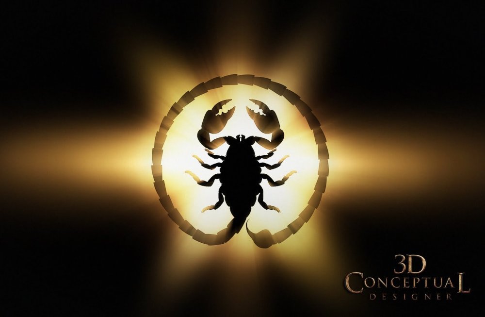 Скорпион надпись красивая