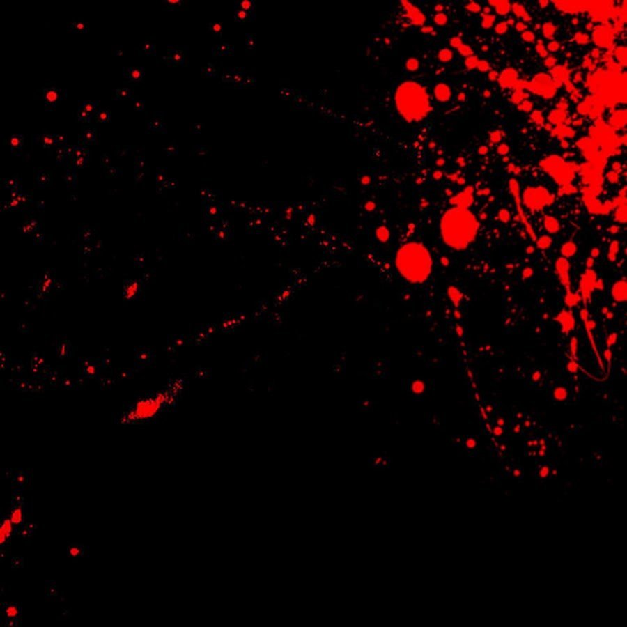 Брызги крови на черном фоне