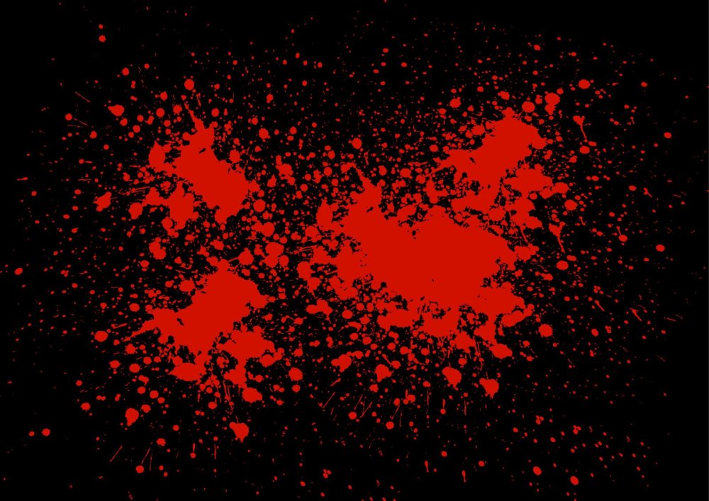 Пятна крови на черном фоне