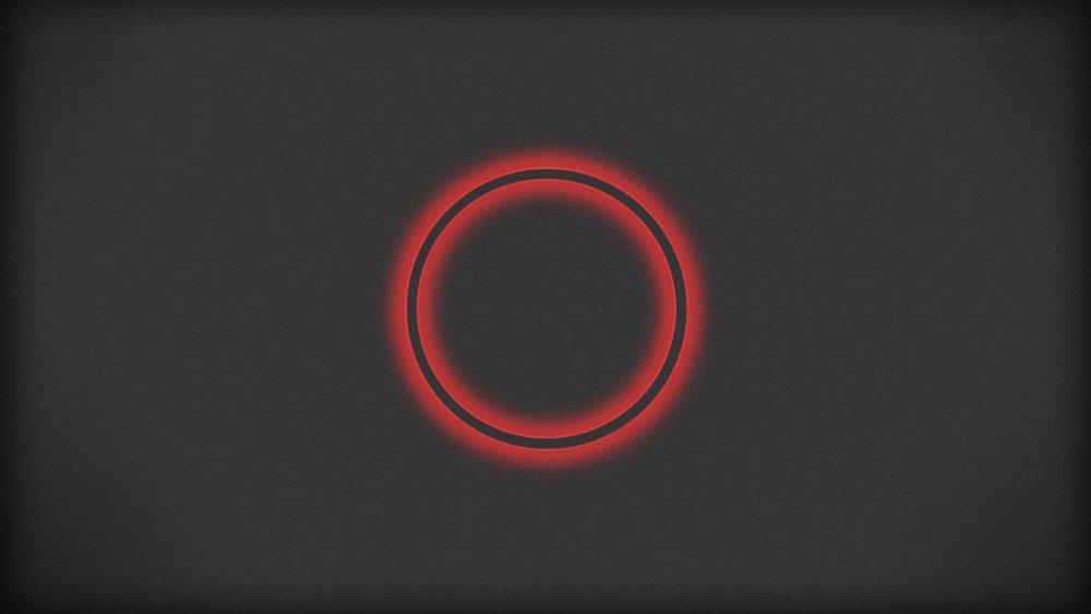 Черная окружность на белом фоне