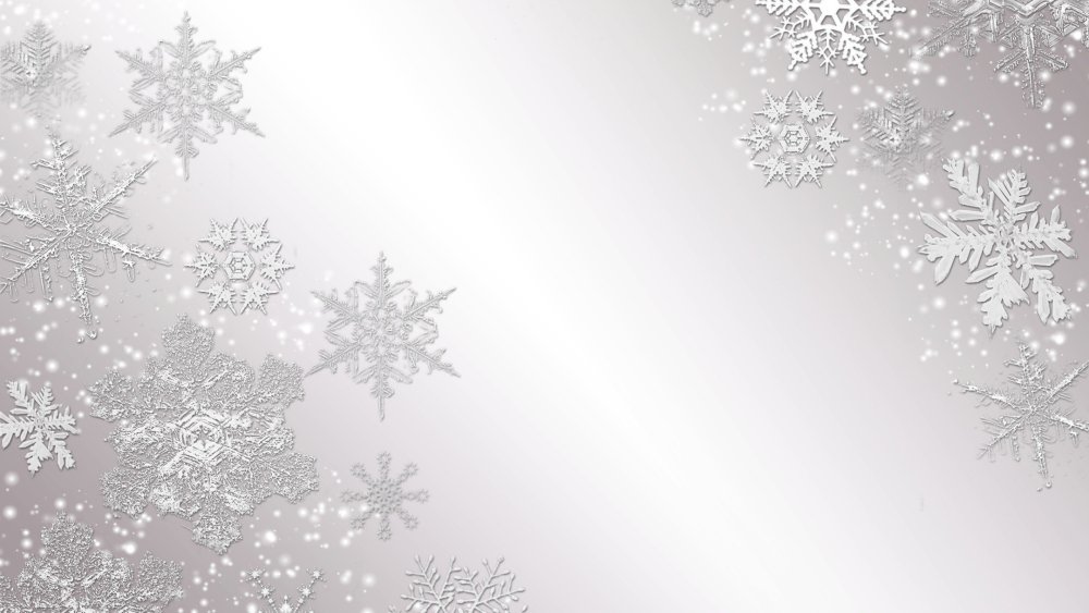 Светлый фон со снежинками