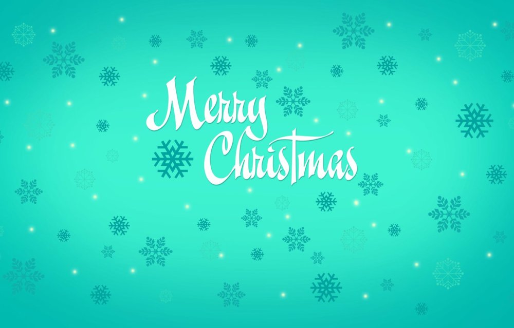 Новогодний фон бирюзовый