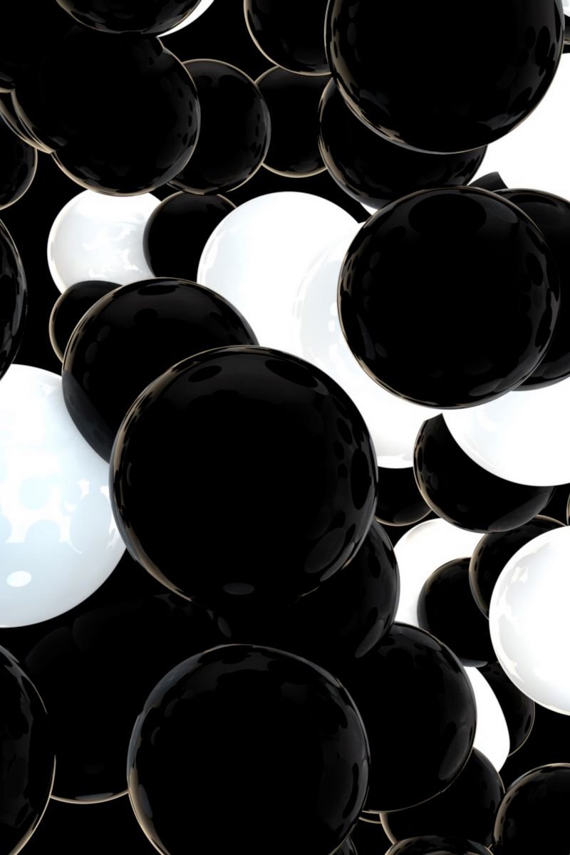 Черное белое