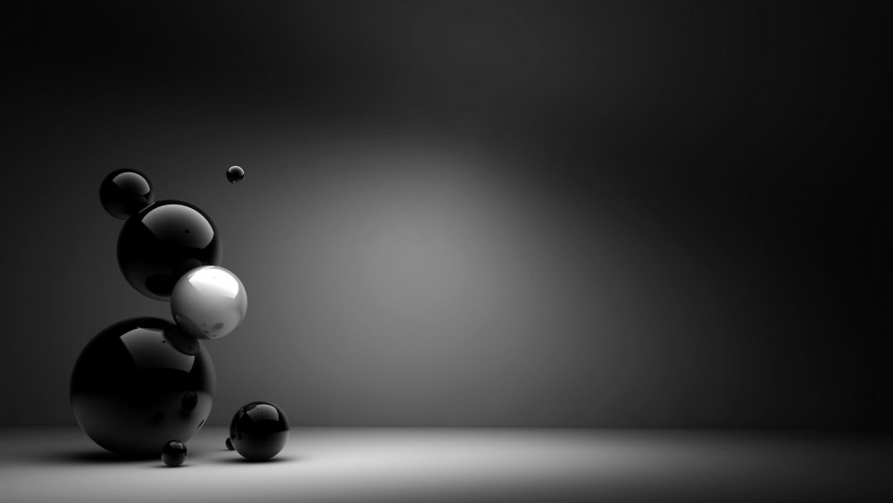 Чёрно-белые обои на рабочий стол