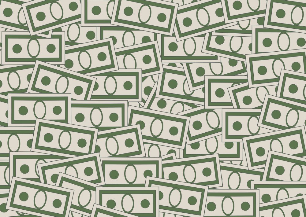 Доллары текстура вектор