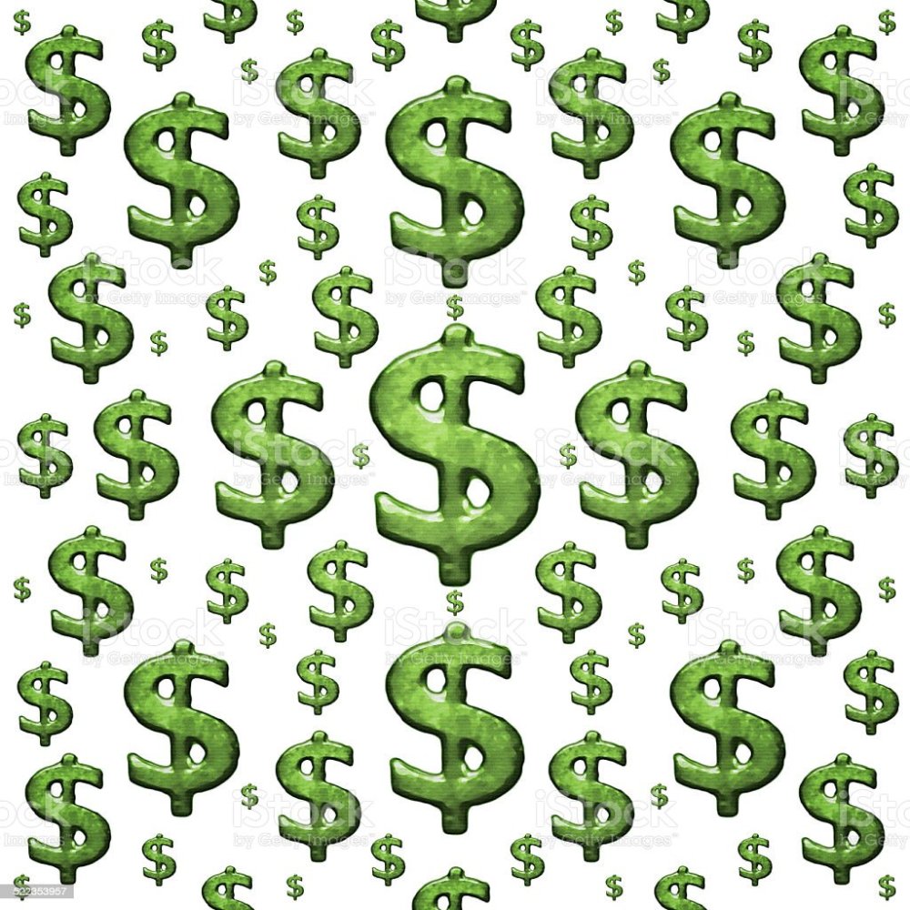 Паттерн из знака долларов