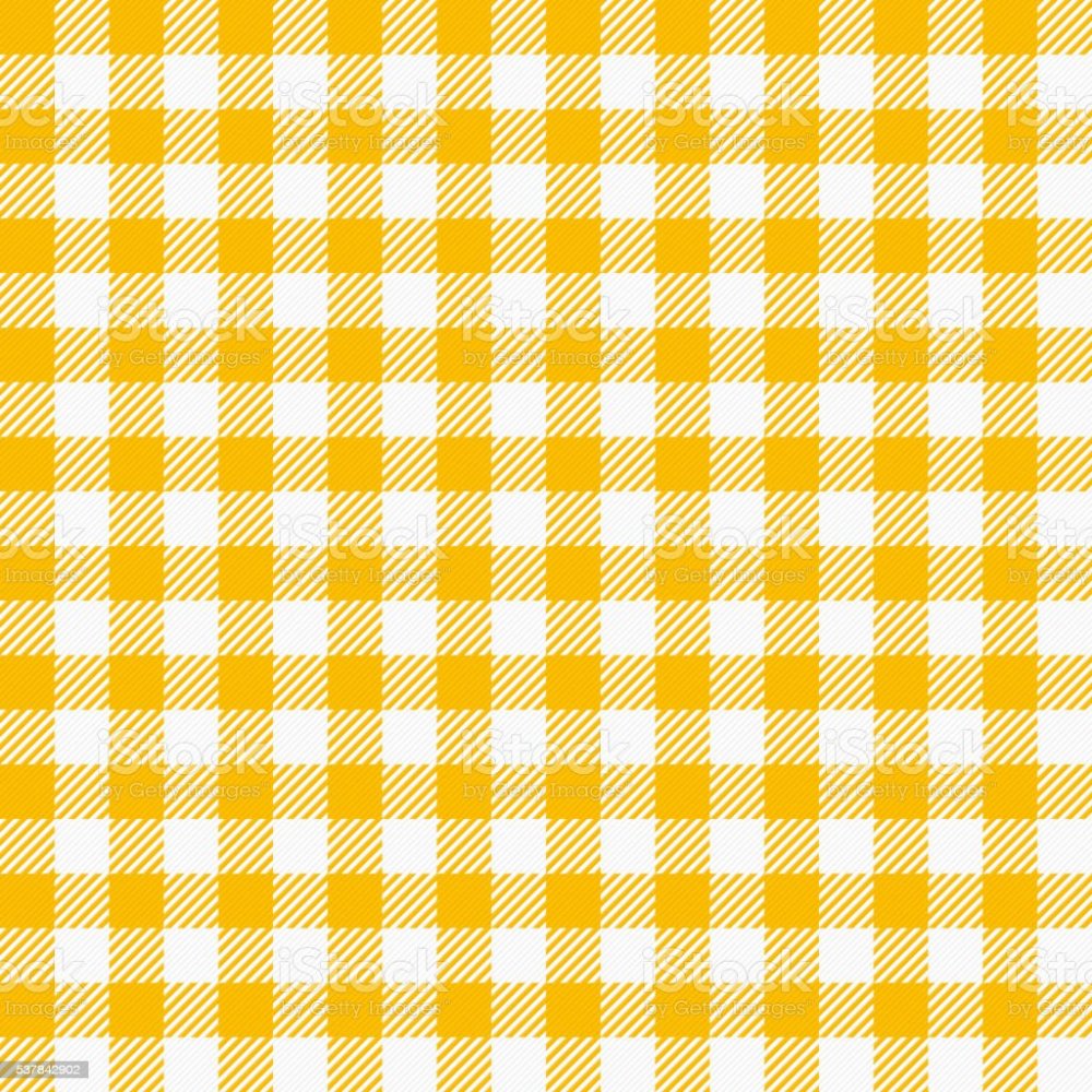 Желтая скатерть в клетку