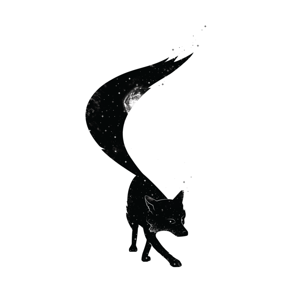 Силуэт лисы