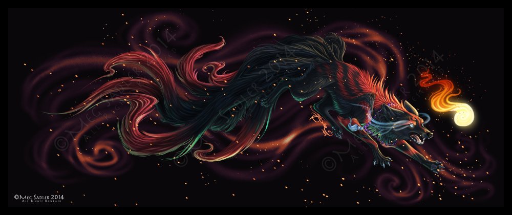 Демон Лис Ногицунэ