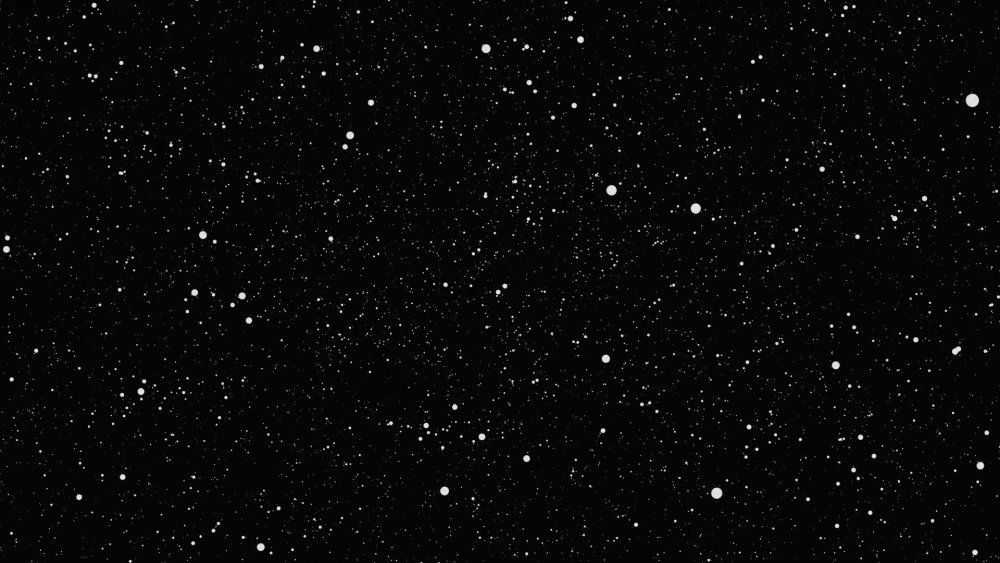 Снегопад на черном фоне