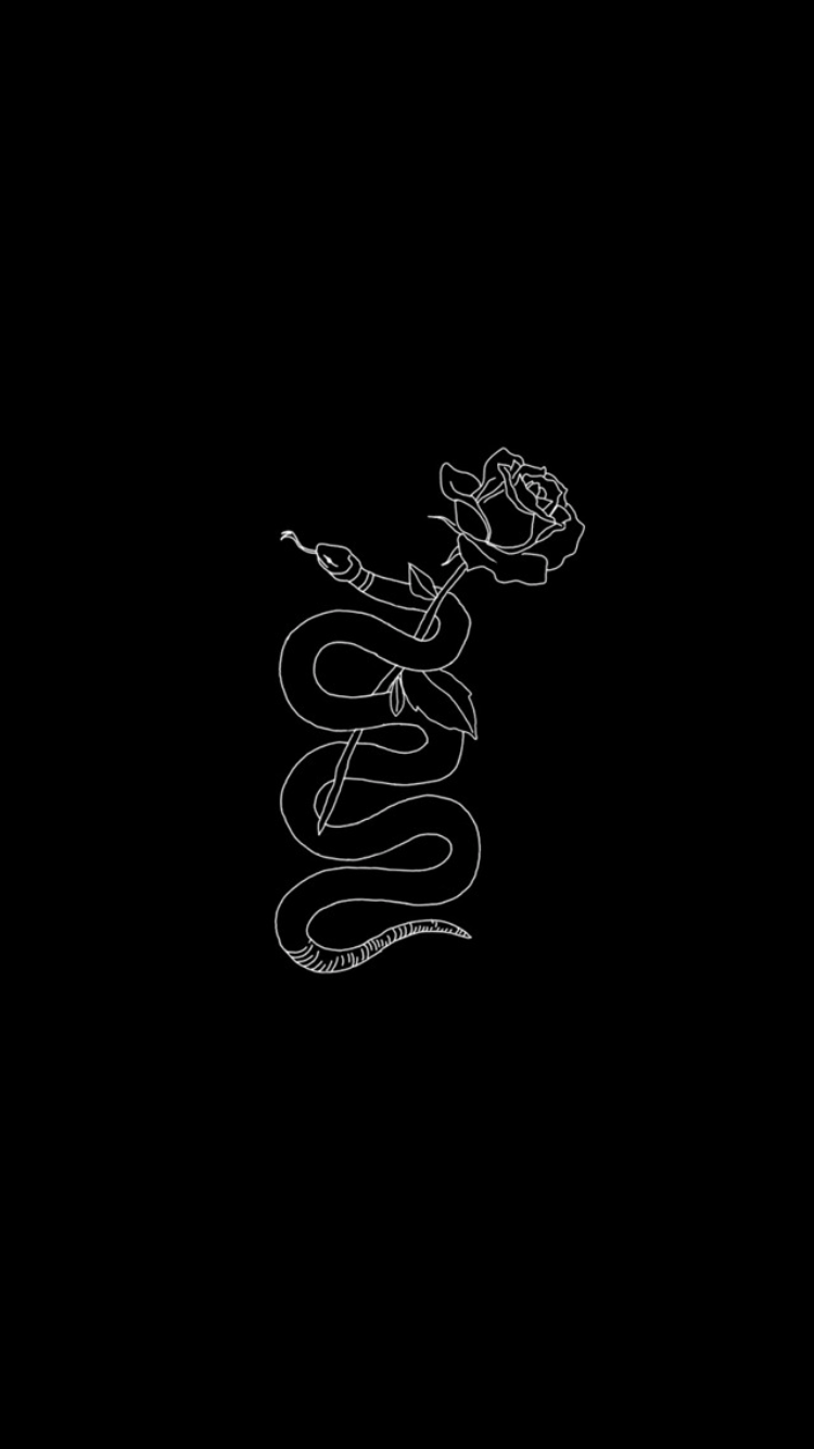 Чёрные обои с надписью