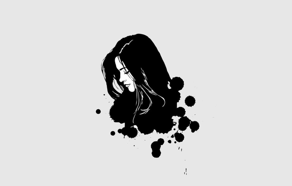 Девушка арт Минимализм