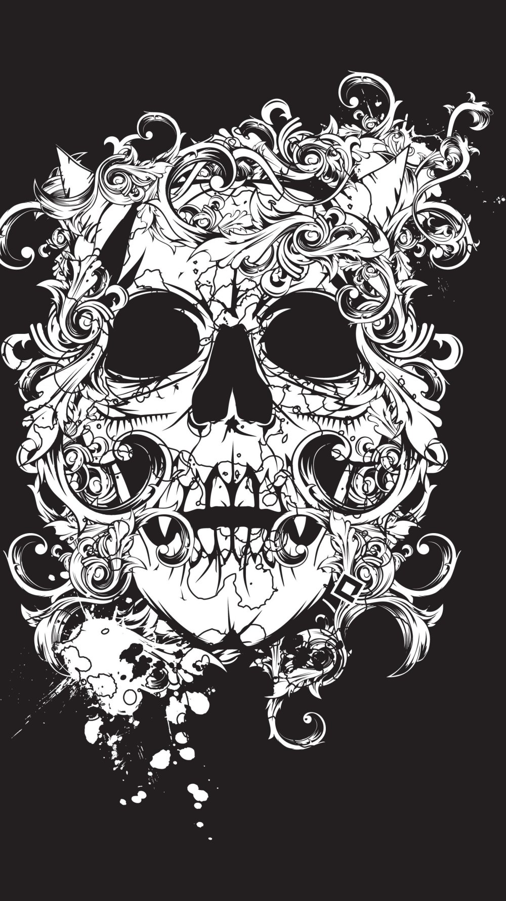 Череп орнамент