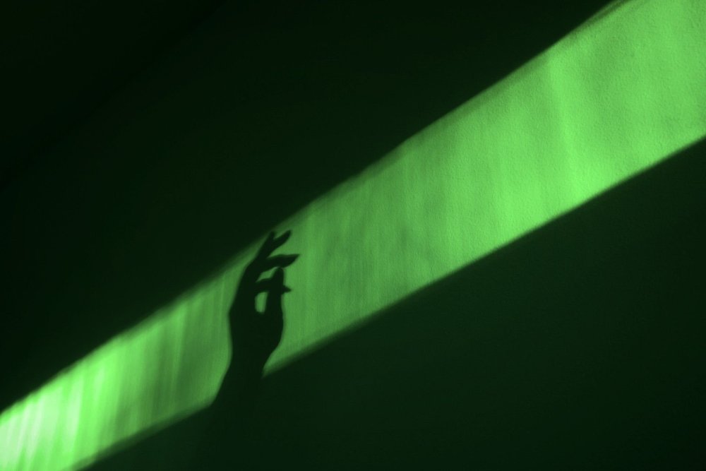 Зеленый неон Эстетика