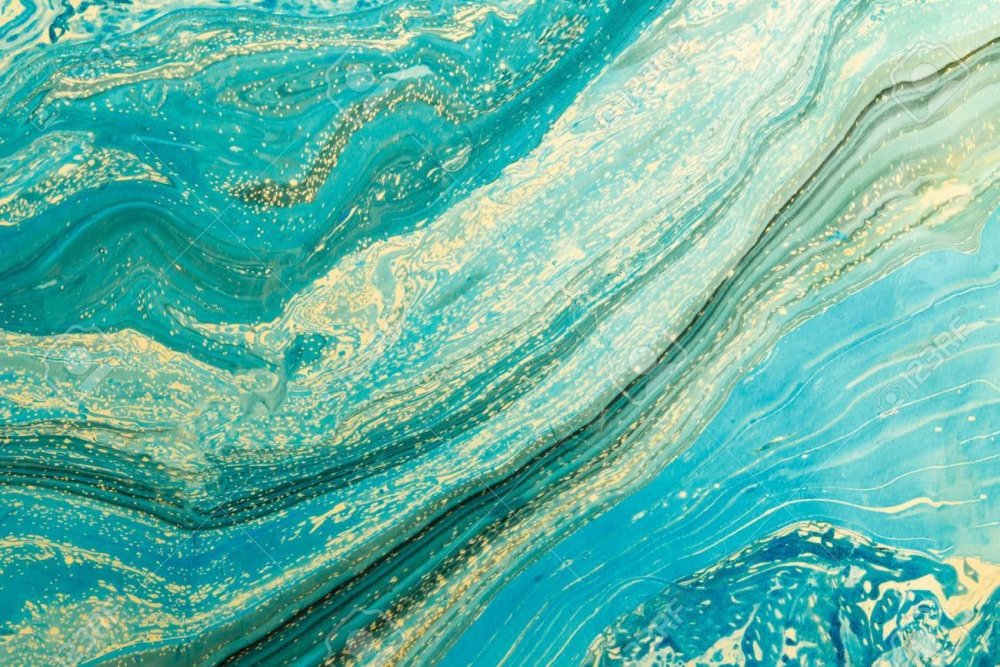 Разводы бирюза