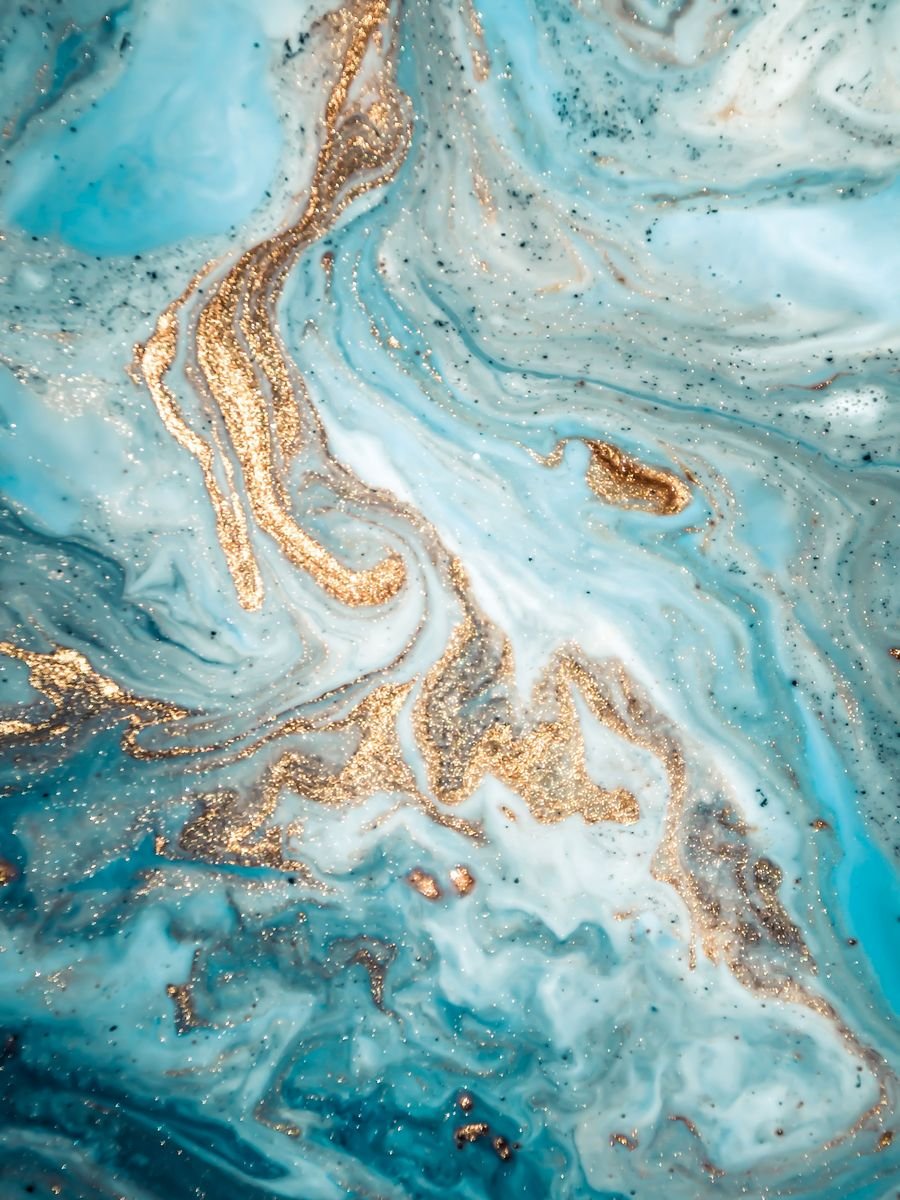 Срез камня Оникс бирюза