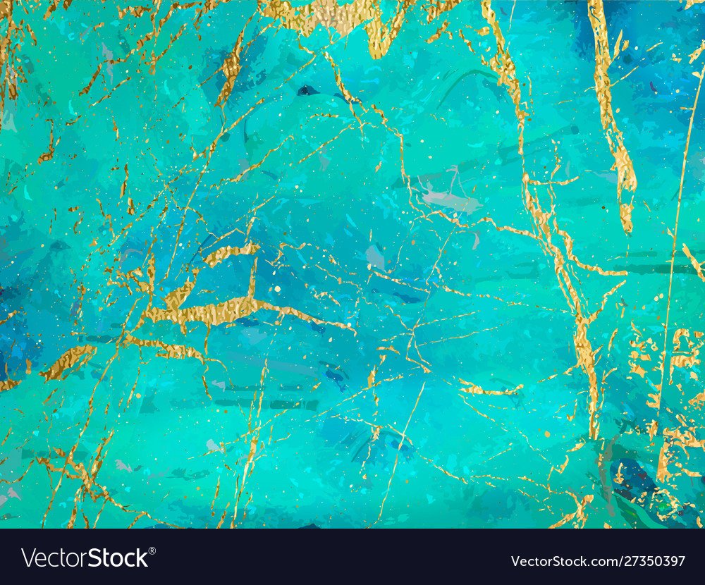 Бирюзовый и золотой