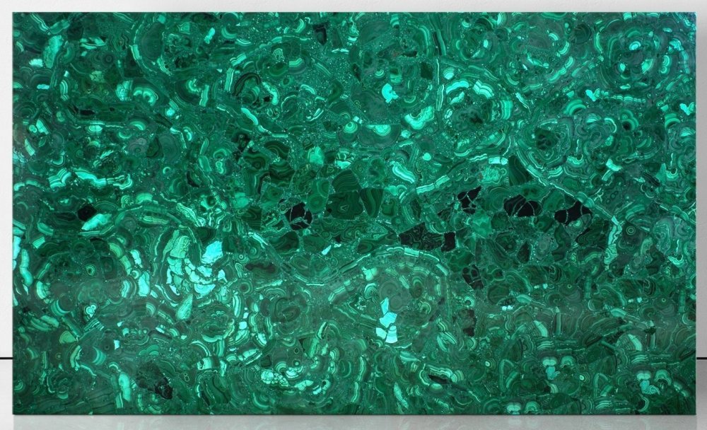 Мрамор зеленый малахит