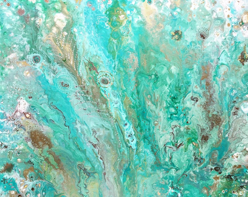 Венецианка голубой мрамор