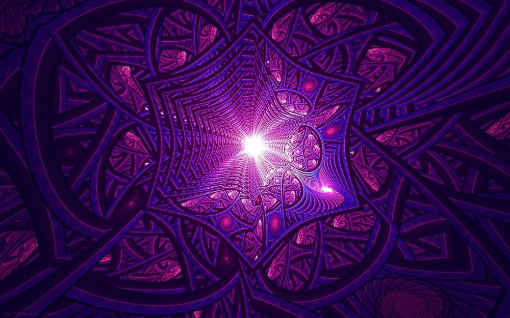 Фиолетовый фрактал