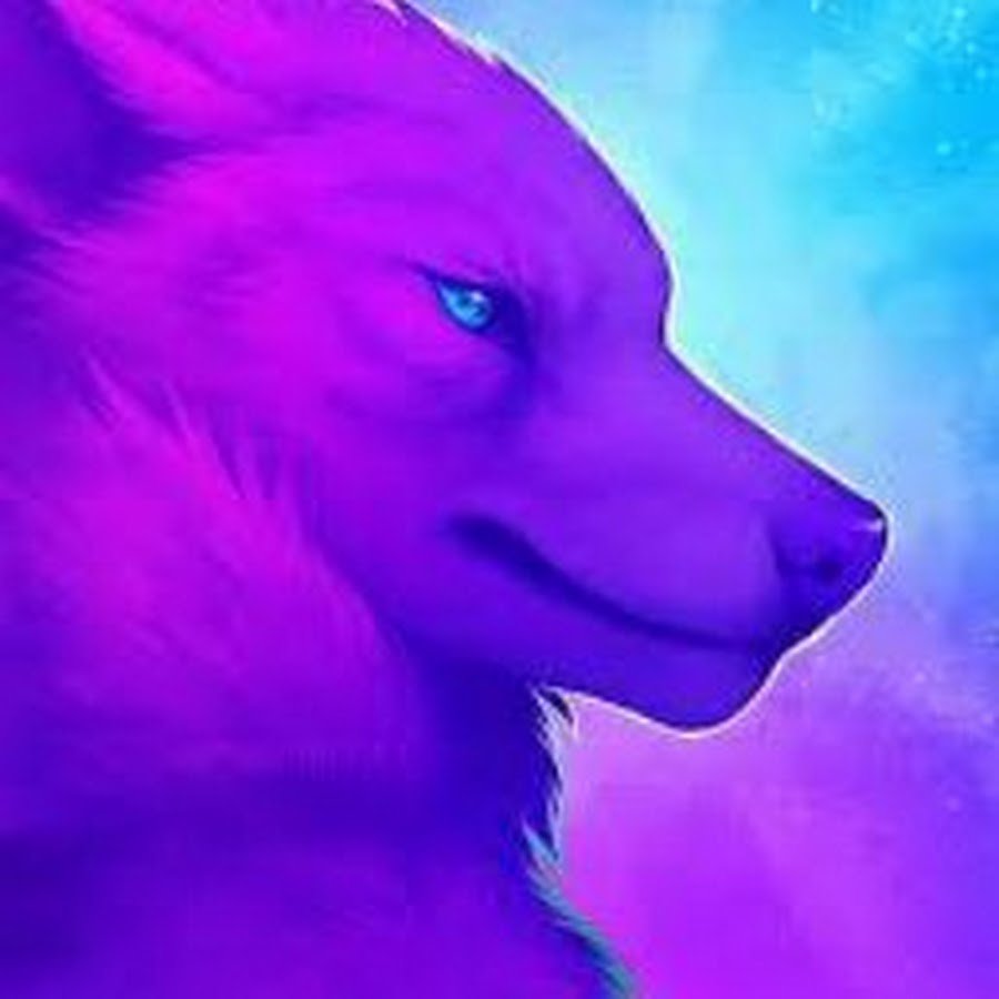 Волк с фиолетовыми глазами