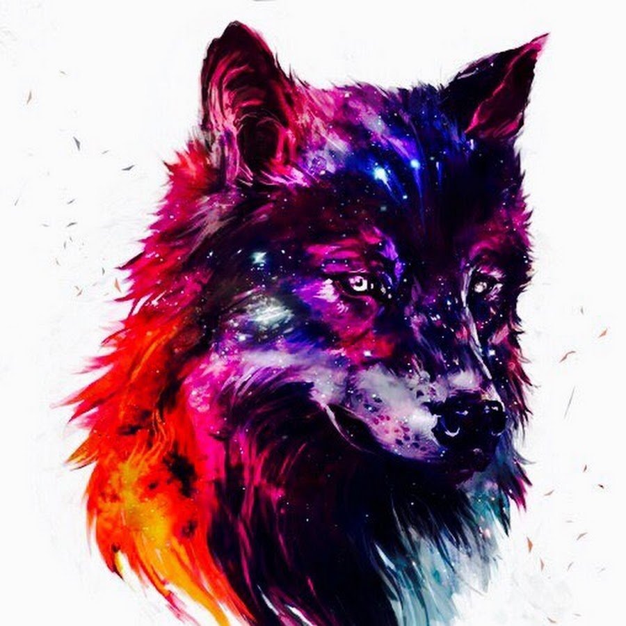 Ава в стиле волки космические