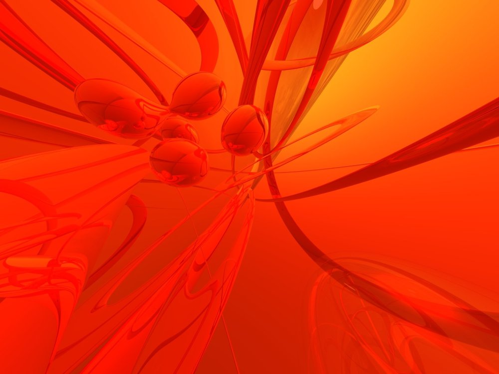 Абстракция в оранжевых тонах
