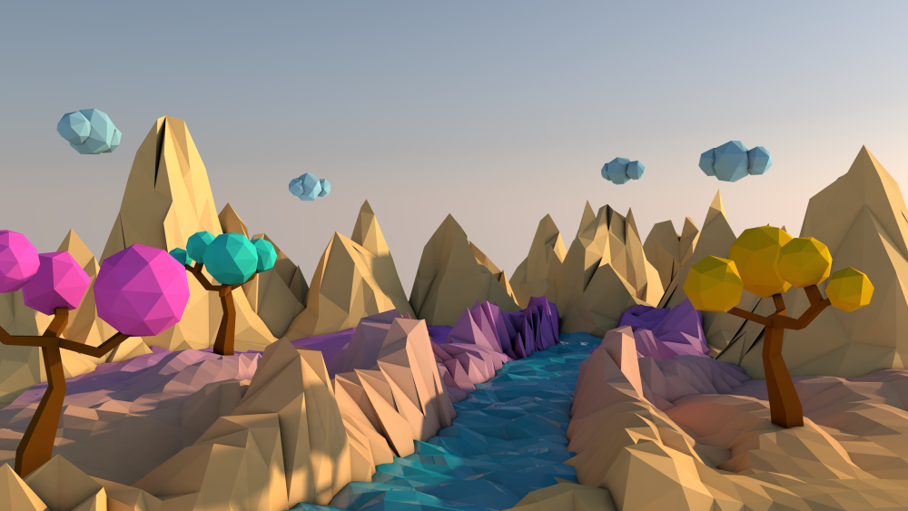 Лоу Поли Синема 4д