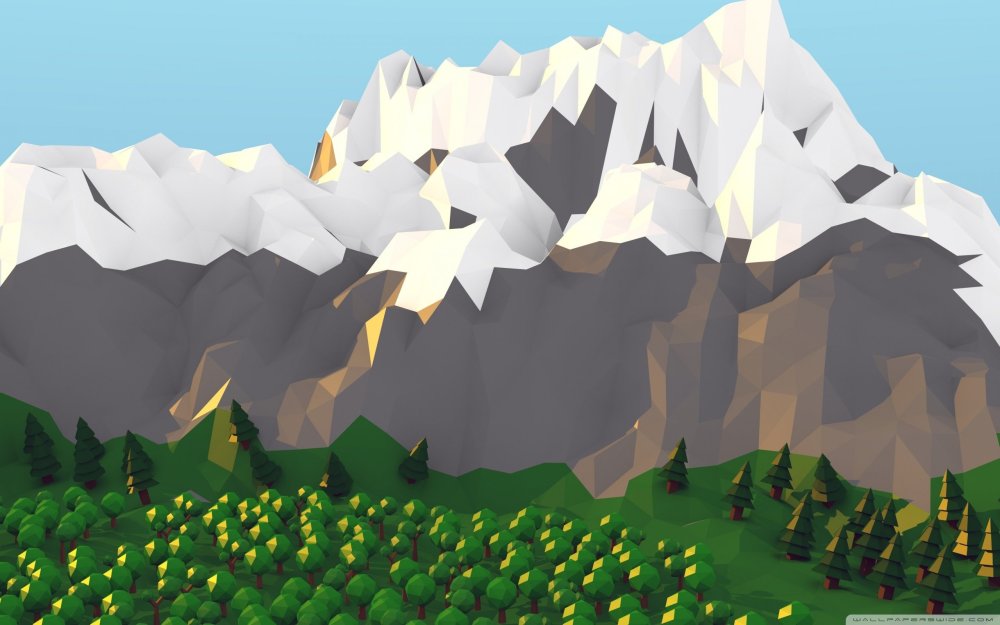 Лоу Поли горы