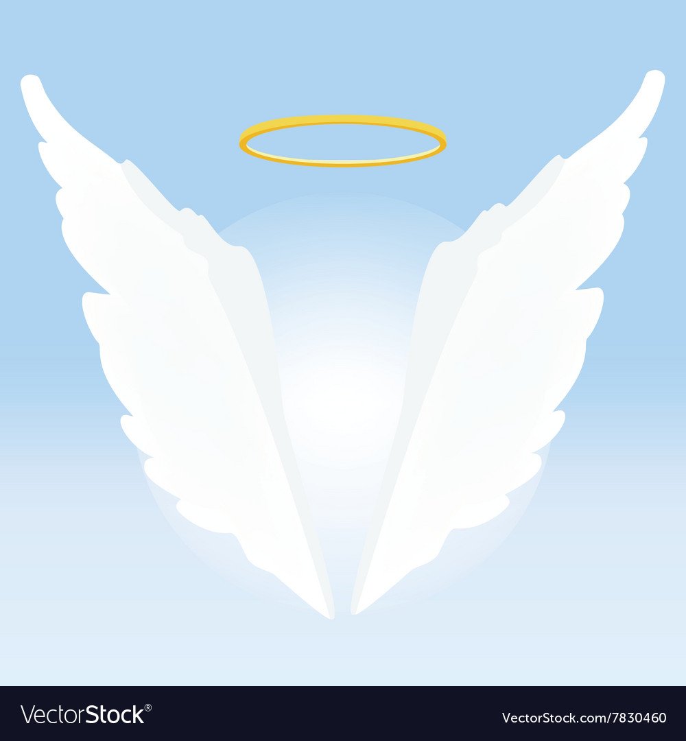 Ангел на темном фоне