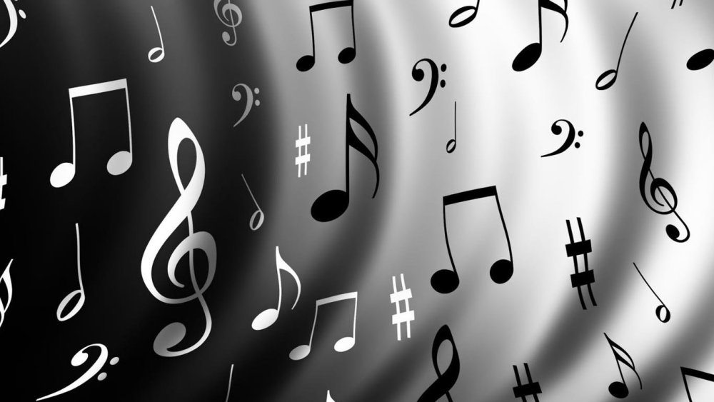 Нотки на черном фоне