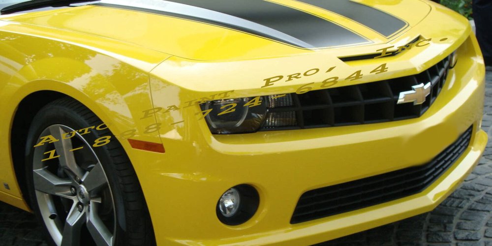 Желтый акрил авто