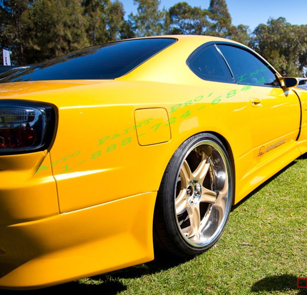 Краска желтая для автомобиля