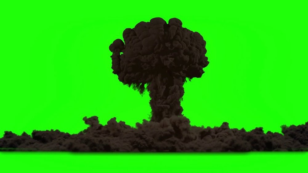 Ядерный взрыв хромакей