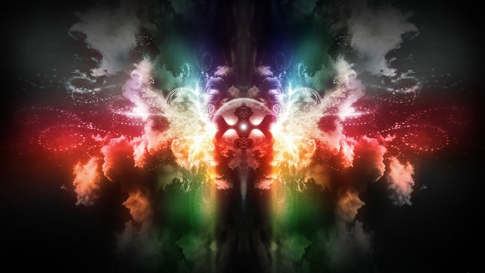 Яркий взрывной фон