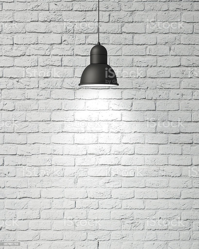Кирпичная стена фон светильники