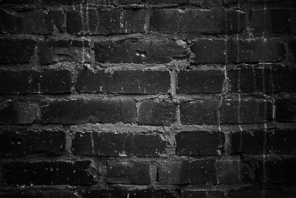 Черный кирпич фон