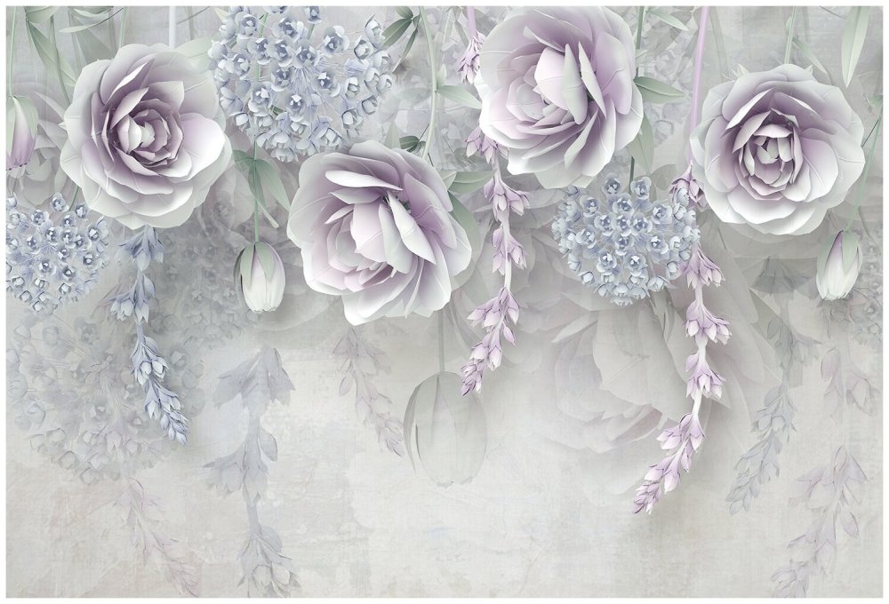 Design Studio 3d ниспадающая Цветочная фантазия 4х2.5м