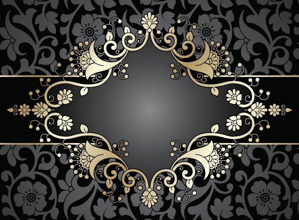 Узоры на черном фоне картинки